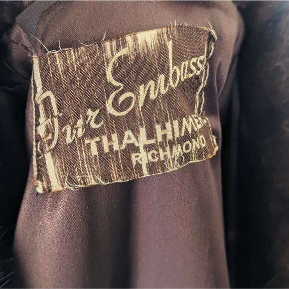 Vintage Maxi Mink Fur Coat Mod Elegance Women's Medium - Picture 2 of 14